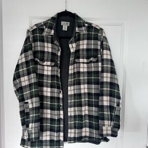 L.L. Bean fleece-lined shirt